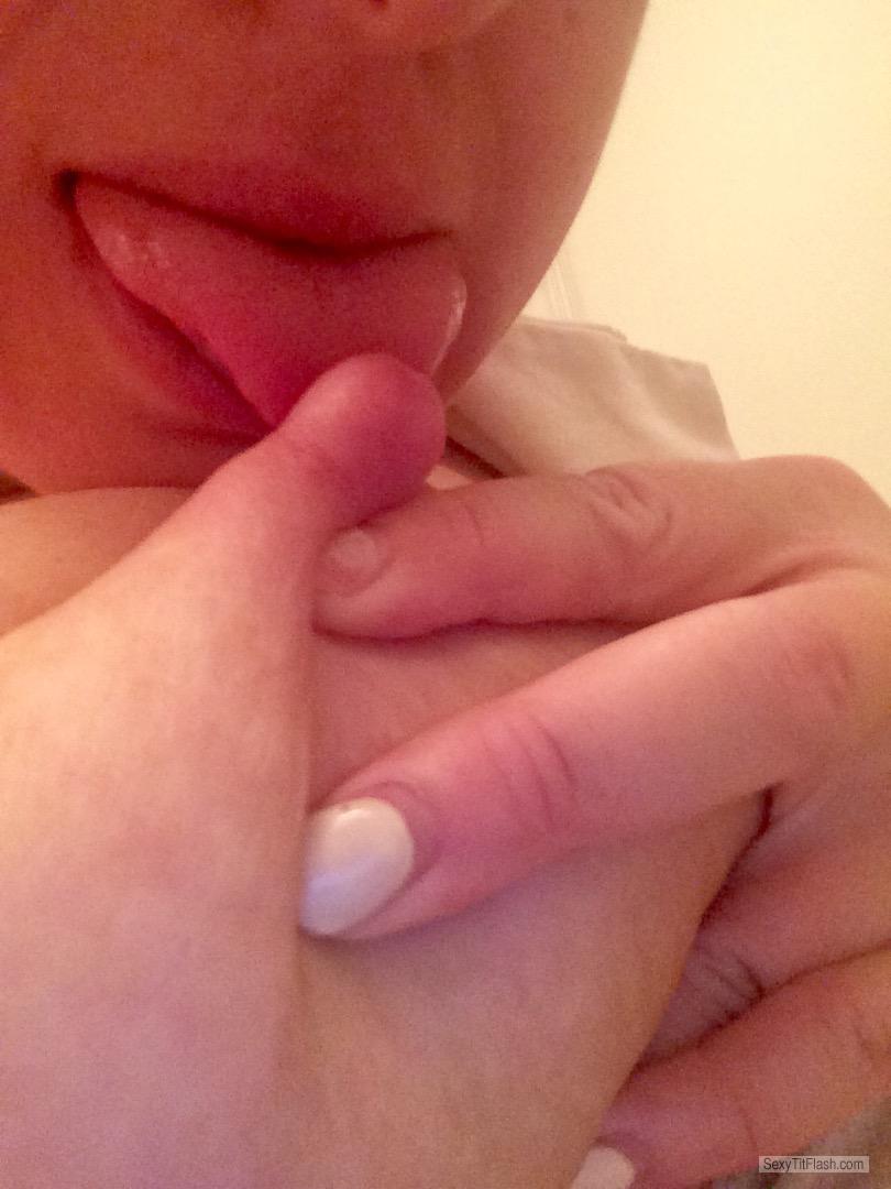Tit Flash: My Very Big Tits (Selfie) - Ms. DD from United Kingdom